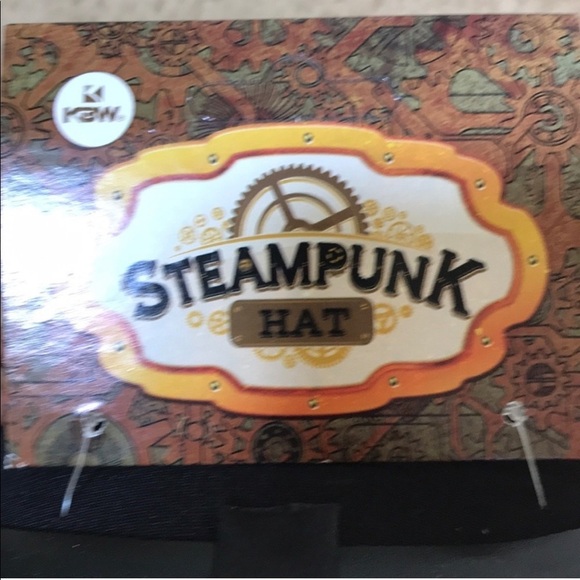 New! Steam punk unisex Halloween hat with glasses and center piece . - Picture 7 of 7